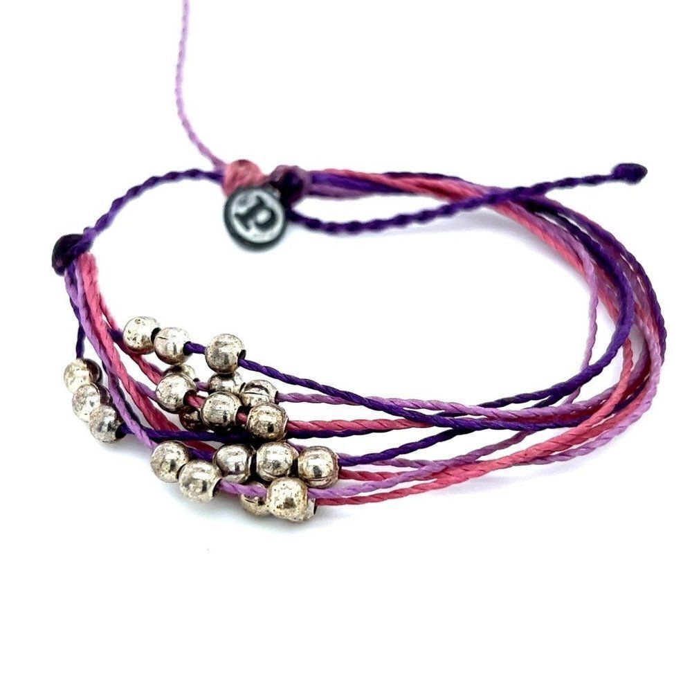 Pura Vida Multi-Strand‎ Silver Balls Bracelet